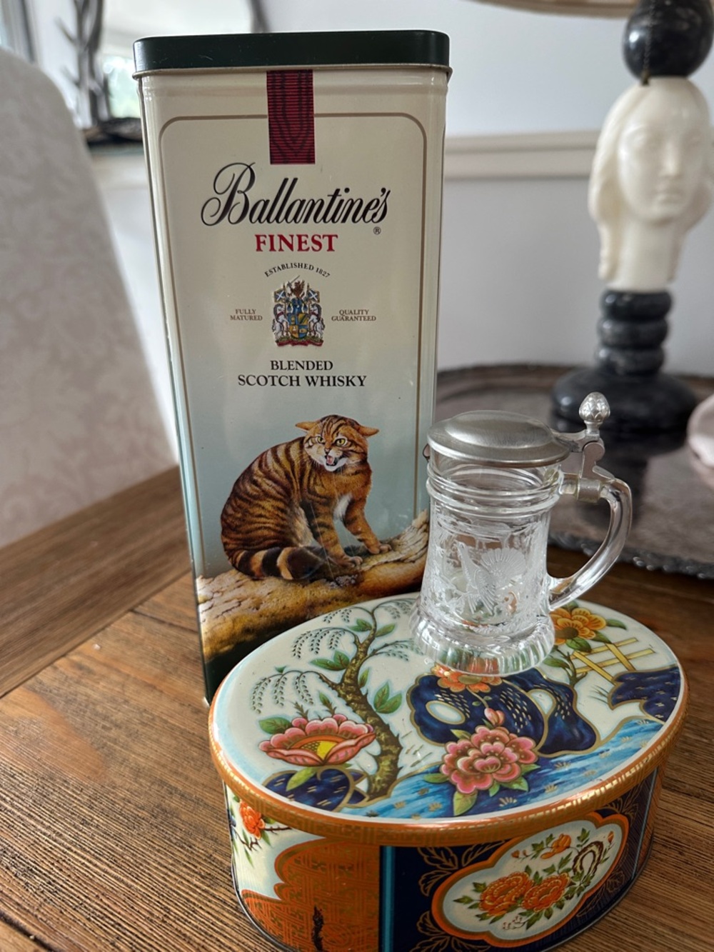 Ballantines Whiskey Tin